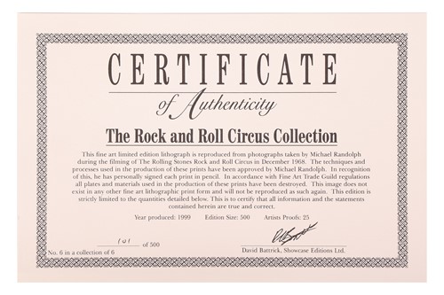 Lot 99 - The Rolling Stones: a set of six limited...