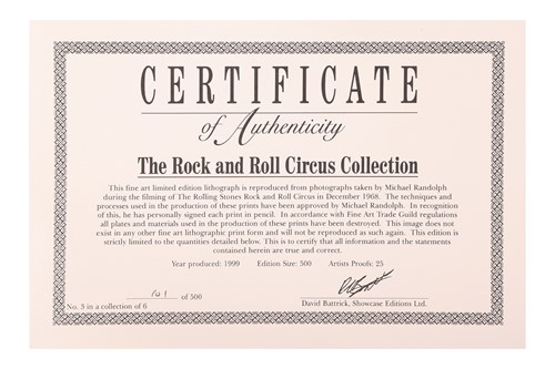 Lot 99 - The Rolling Stones: a set of six limited...