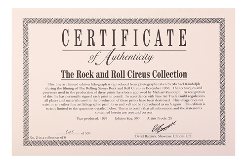Lot 99 - The Rolling Stones: a set of six limited...