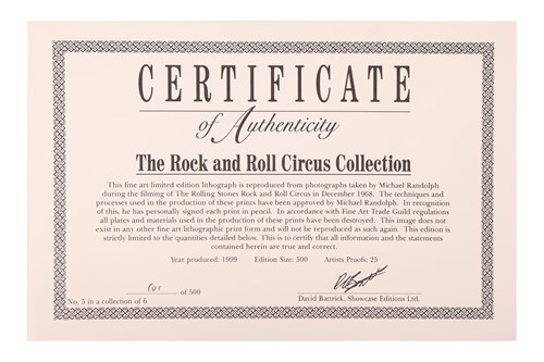 Lot 99 - The Rolling Stones: a set of six limited...