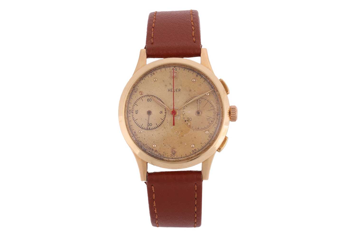 Lot 219 - Heuer – ‘18K’ Chronograph Dress Watch...