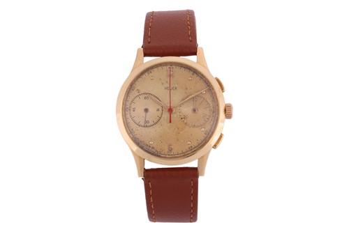 Lot 219 - Heuer – ‘18K’ Chronograph Dress Watch...