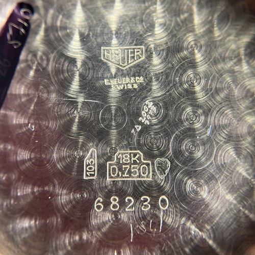 Lot 219 - Heuer – ‘18K’ Chronograph Dress Watch...