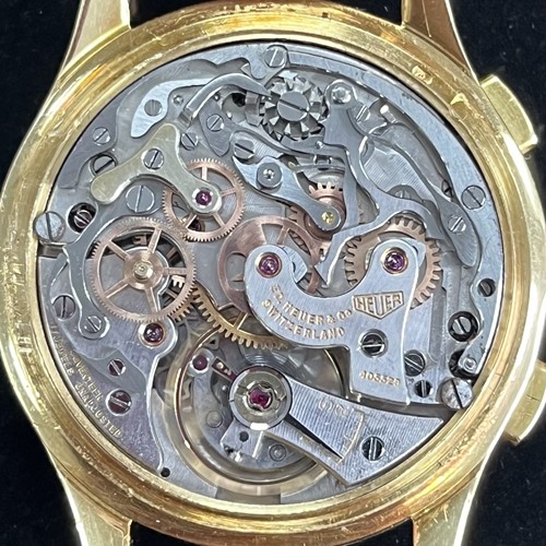 Lot 219 - Heuer – ‘18K’ Chronograph Dress Watch...