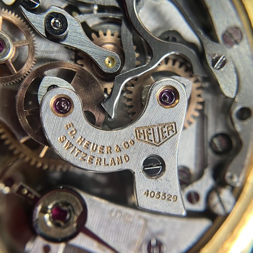 Lot 219 - Heuer – ‘18K’ Chronograph Dress Watch...