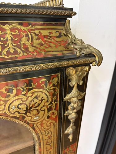 Lot 22 - A pair of 19th-century ebonised and boullework...