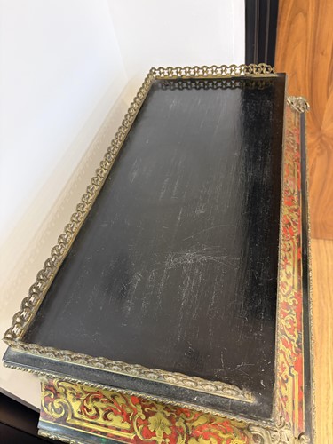 Lot 22 - A pair of 19th-century ebonised and boullework...