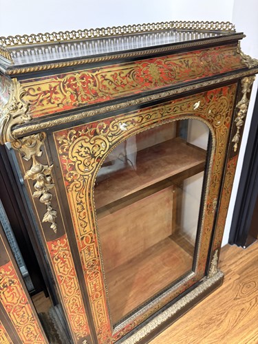 Lot 22 - A pair of 19th-century ebonised and boullework...