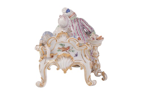 Lot A Meissen porcelain figure group of the...