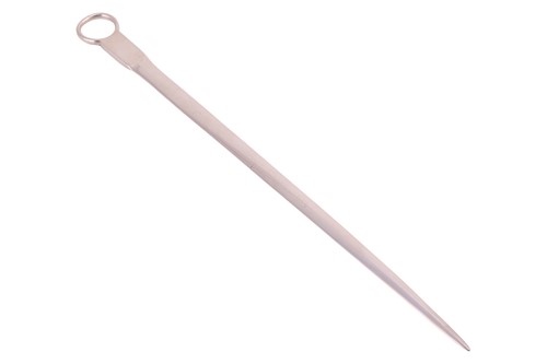 Lot 225 - A George III silver meat skewer, London 1806,...