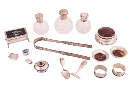 Lot 279 - An assorted silver-mounted dressing table...
