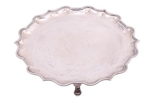 Lot 267 - A silver salver, London 1923, by C S Harris &...