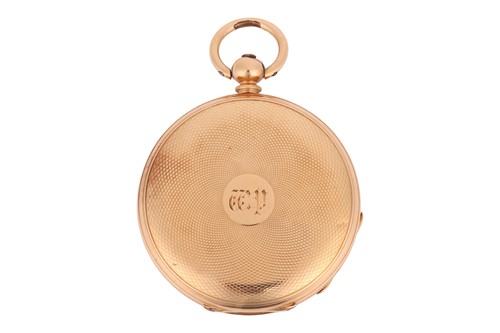 Lot 226 - An ‘18K’ Open Face Pocket Watch Reference:...