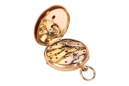 Lot 226 - An ‘18K’ Open Face Pocket Watch Reference:...
