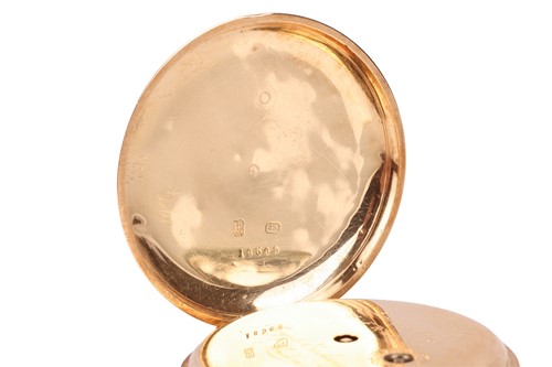 Lot 226 - An ‘18K’ Open Face Pocket Watch Reference:...