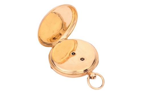 Lot 226 - An ‘18K’ Open Face Pocket Watch Reference:...