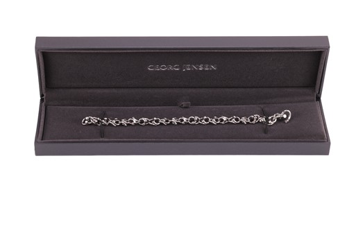 Lot 169 - Georg Jensen - A diamond-set ‘Magic’ link...