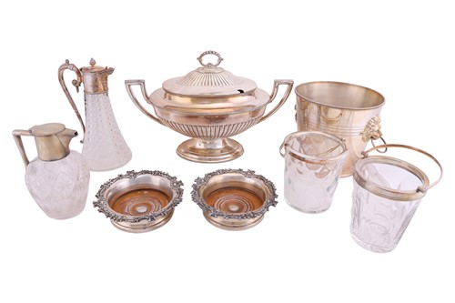 Lot 217 - A collection of silver-plated items; to...