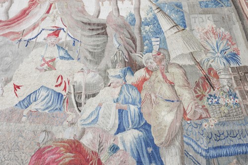 Lot An 18th century French Aubusson chinoiserie...