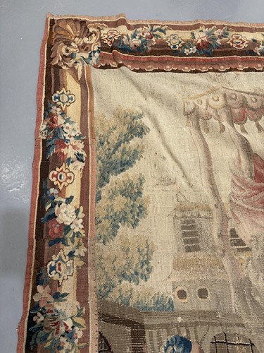 Lot 26 - An 18th century French Aubusson chinoiserie...