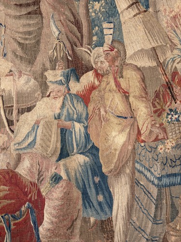 Lot 26 - An 18th century French Aubusson chinoiserie...