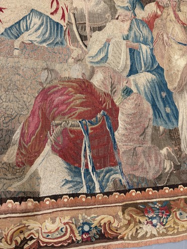 Lot 26 - An 18th century French Aubusson chinoiserie...