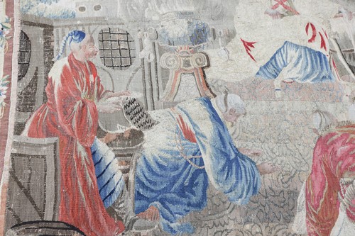 Lot An 18th century French Aubusson chinoiserie...