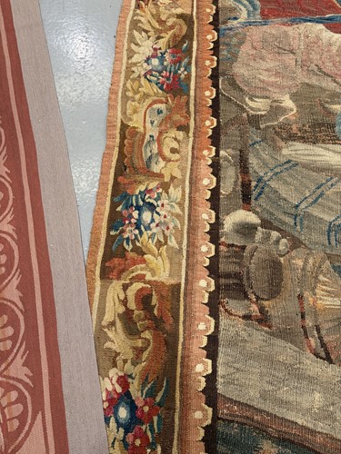 Lot 26 - An 18th century French Aubusson chinoiserie...