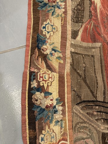 Lot 26 - An 18th century French Aubusson chinoiserie...
