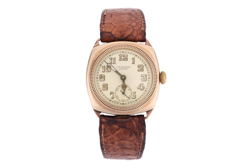 Lot 181 - J.W. Benson – Dress Watch Bezel: Fluted Case...