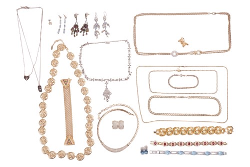 Lot 28 - A collection of costume jewellery; to include...