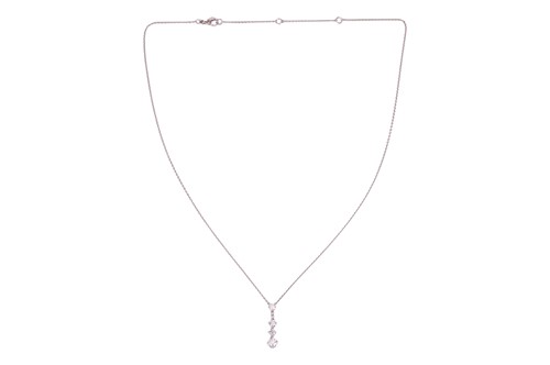 Lot 192 - DeBeers - An 'Arpeggia' diamond pendant...