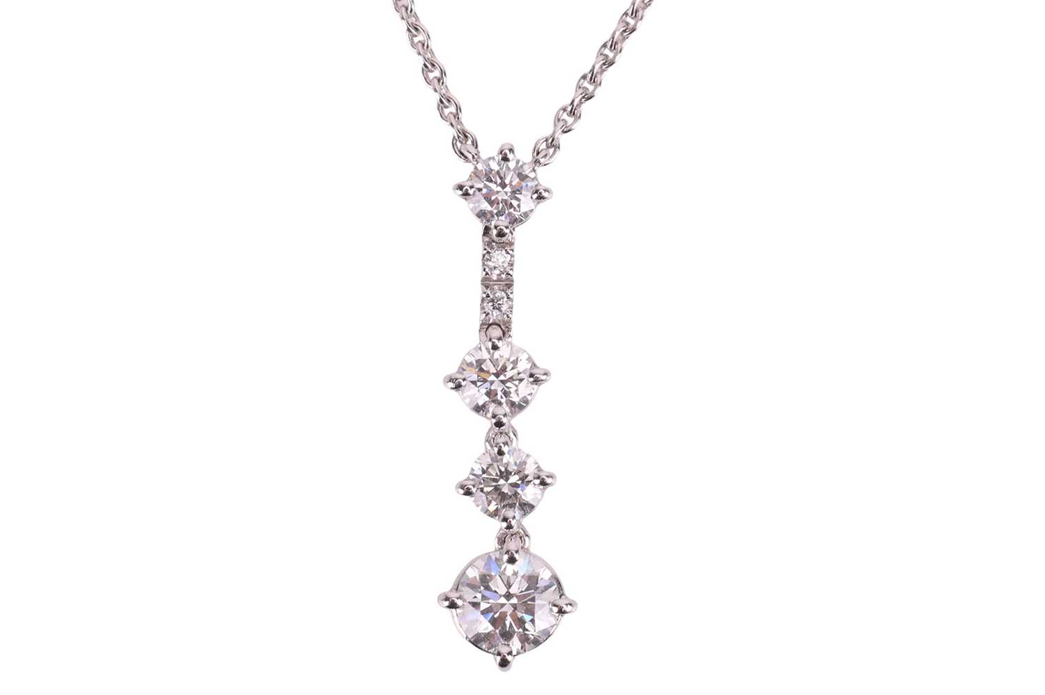 Lot 192 - DeBeers - An 'Arpeggia' diamond pendant...