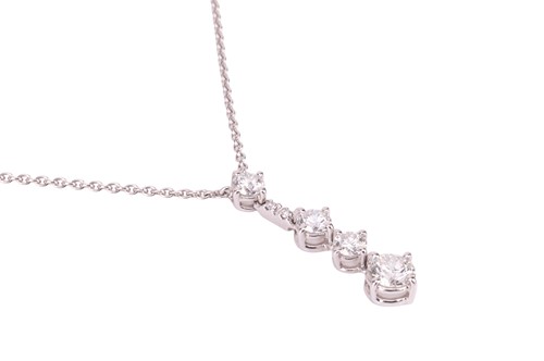Lot 192 - DeBeers - An 'Arpeggia' diamond pendant...