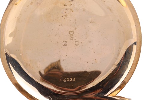 Lot 225 - 18ct Open Face Pocket Watch Reference: 4331...