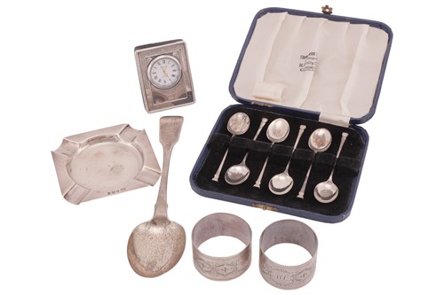 Lot 226 - Small group of silver items, to include, a...