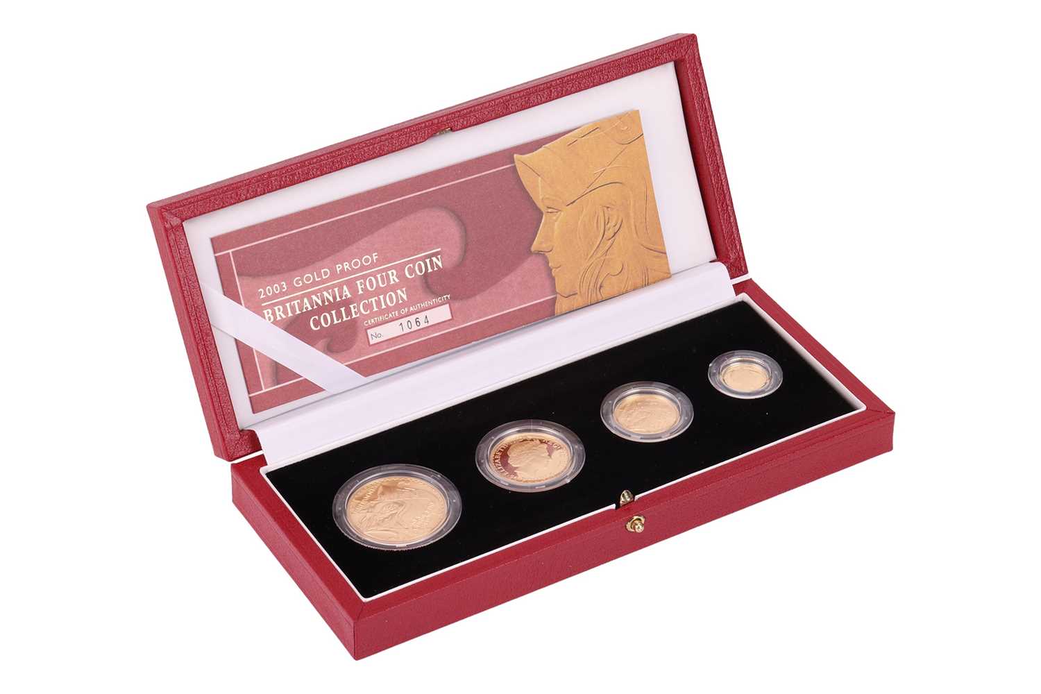 Lot 202 - A Royal Mint 2003 UK Gold Proof Britannia Four-...