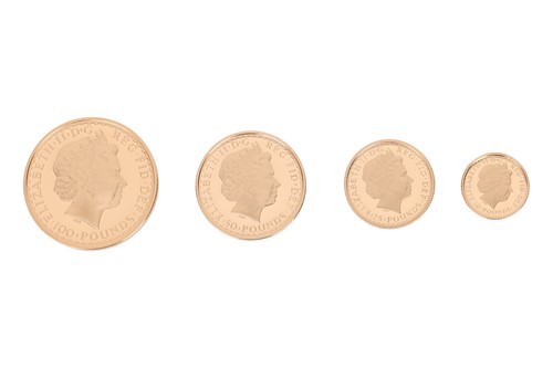 Lot 202 - A Royal Mint 2003 UK Gold Proof Britannia Four-...