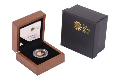 Lot 211 - A Royal Mint 2012 Proof Quarter Sovereign, in...