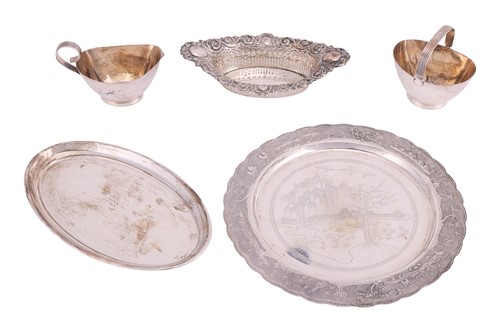 Lot 252 - A Vietnamese/Polish silver charger, with a...