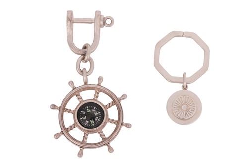 Lot 30 - Tiffany & Co. - two keyrings; the first with a...