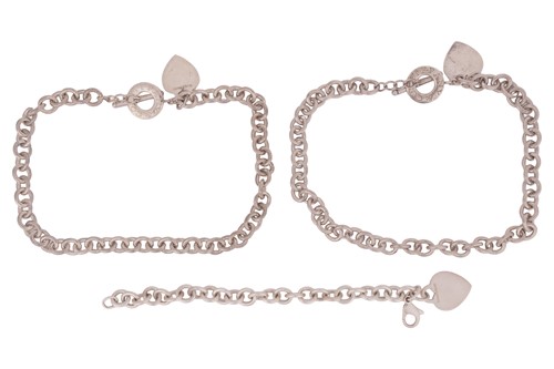 Lot 55 - Tiffany & Co. - Two necklaces, with heart...