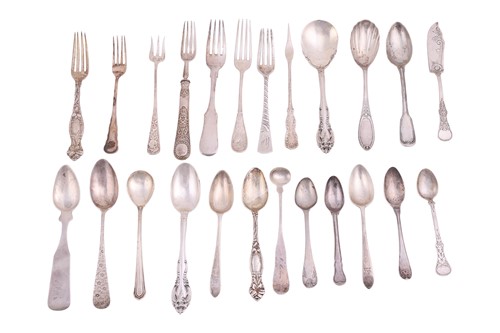 Lot 283 - A mixed group of 'Sterling' flatware;...