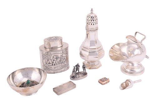 Lot 247 - A Jocelyn Burton silver decorative bowl, set...