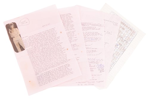 Lot 4 - Steven Morrissey (b.1959), songwriter and...