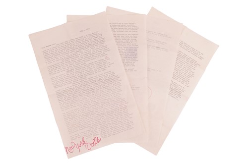Lot 10 - Steven Morrissey (b.1959), songwriter and...
