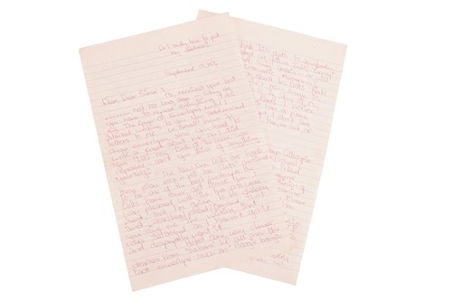 Lot 12 - Steven Morrissey (b.1959), songwriter and...