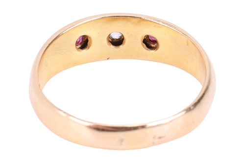 Lot A Victorian ruby and diamond gypsy ring,...