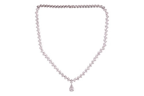 Lot 197 - Moussaieff - A diamond necklace, with an...