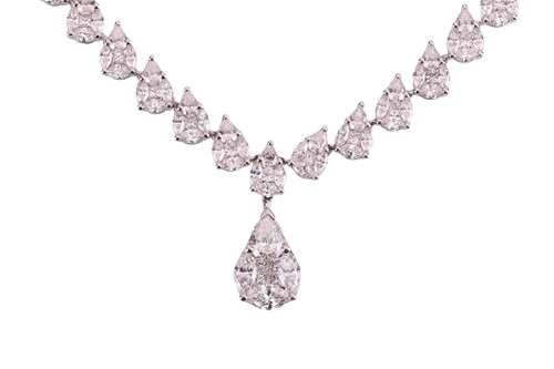Lot 197 - Moussaieff - A diamond necklace, with an...